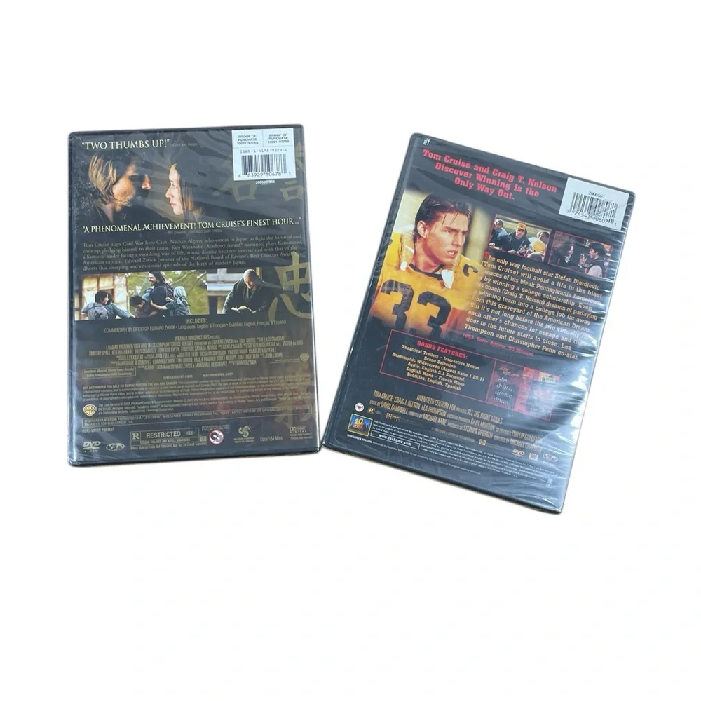 The Last Samurai & All the Right Moves DVDs, Tom Cruise, Factory sealed - Picture 2 of 6